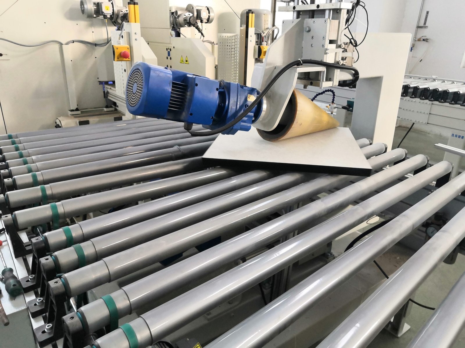 Profloortech quality control and panel inspection area